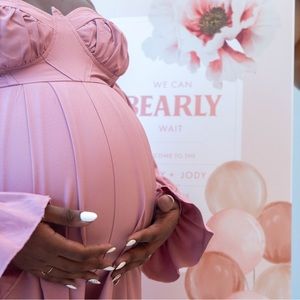 Blush maternity jumpsuit size 8